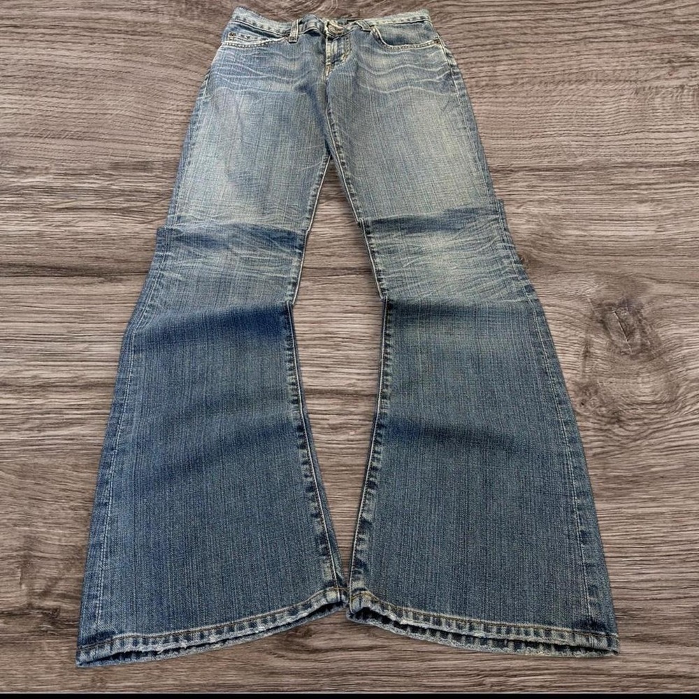 28x32 Blue Bootcut Flared 2000s Jeans Y2K Vintage